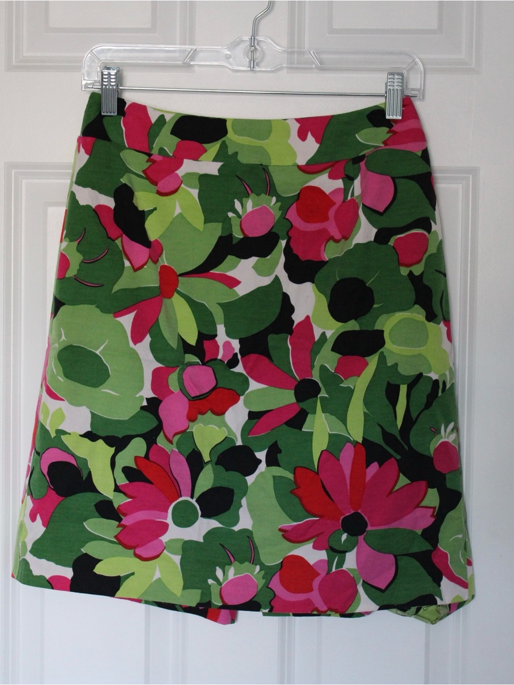 TALBOTS Petites Vintage Floral Knee-Length Mini Skirt